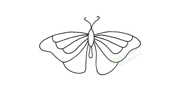 一组蝴蝶简笔画简单的画法