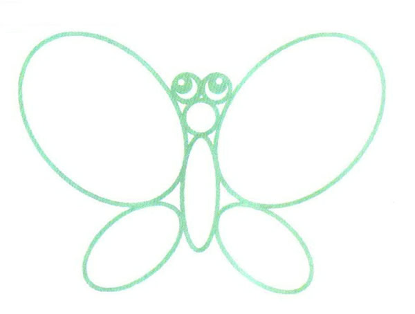 蝴蝶简笔画怎么画