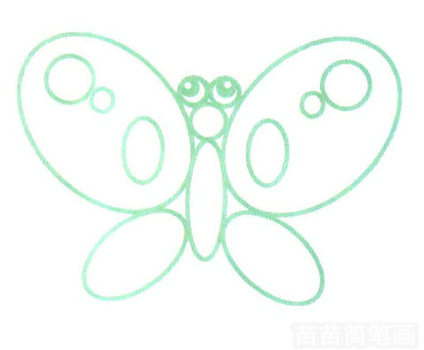 蝴蝶简笔画怎么画
