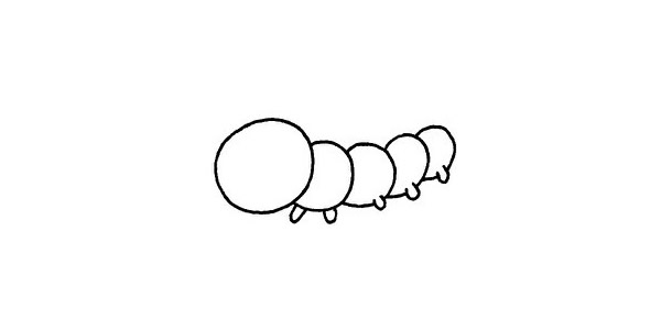 毛毛虫简笔画