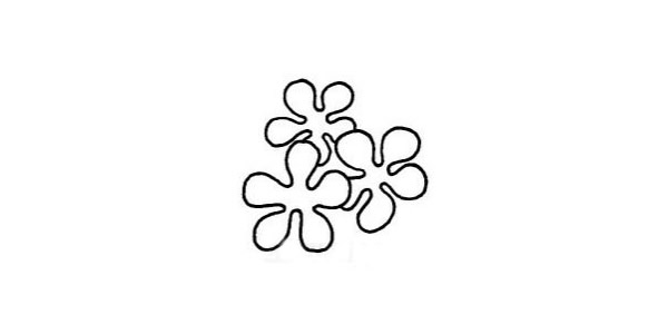 茉莉花简笔画步骤图