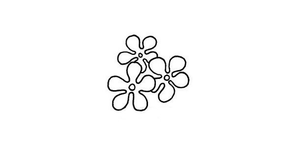 茉莉花简笔画步骤图