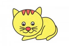 简单五步画出可爱的小猫咪简笔画