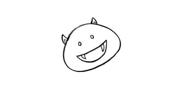 万圣节蝙蝠简笔画