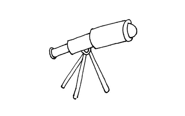 望远镜简笔画