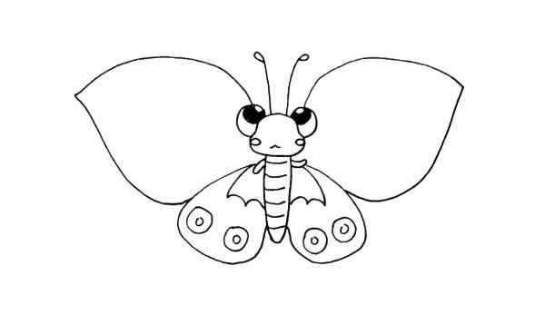 漂亮的蝴蝶简笔画