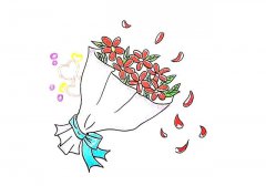 一步步教你学画一束花的简笔画