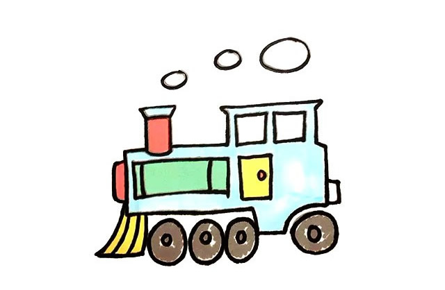 扫地车简笔画步骤图片