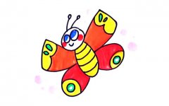 简单几步学画蝴蝶简笔画教程