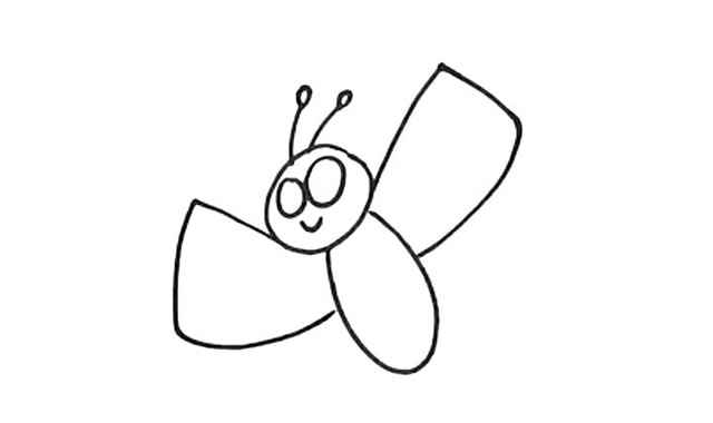 蝴蝶简笔画