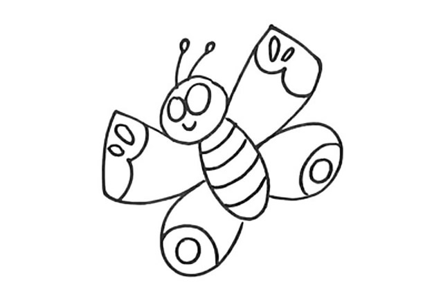 蝴蝶简笔画