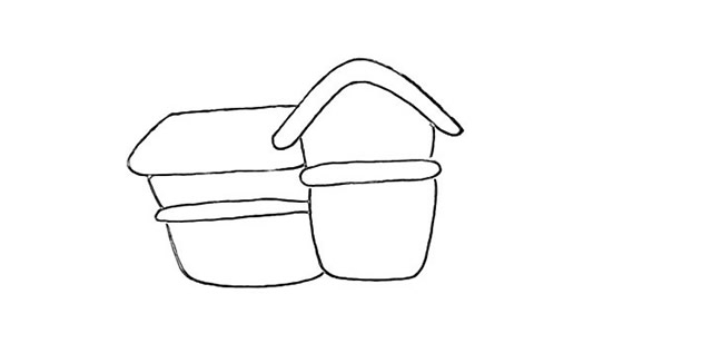 我的学校简笔画步骤图