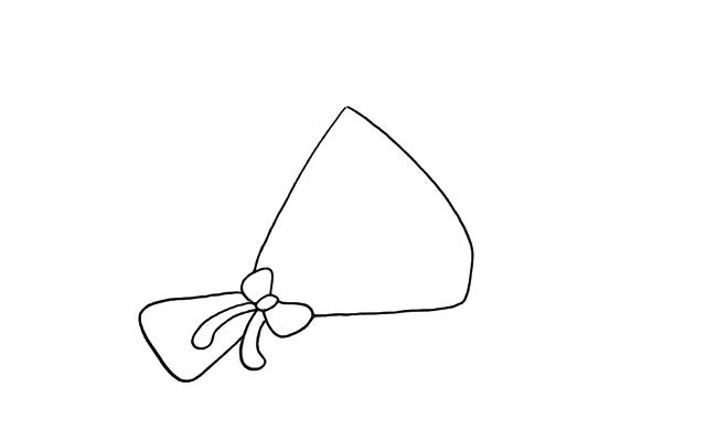 一束爱心鲜花简笔画