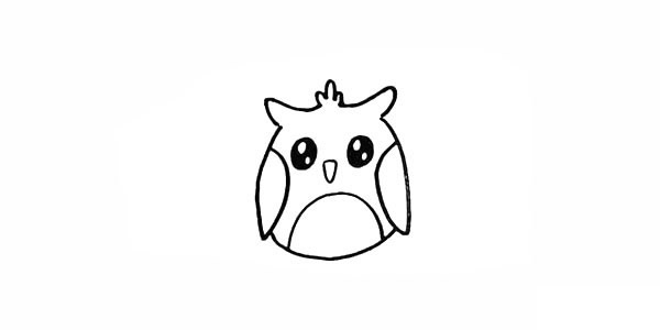 猫头鹰简笔画