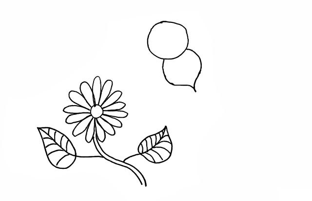 勤劳的小蜜蜂简笔画画法