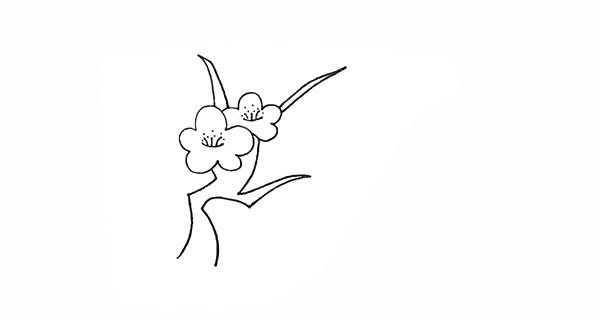 梅花简笔画彩色画法