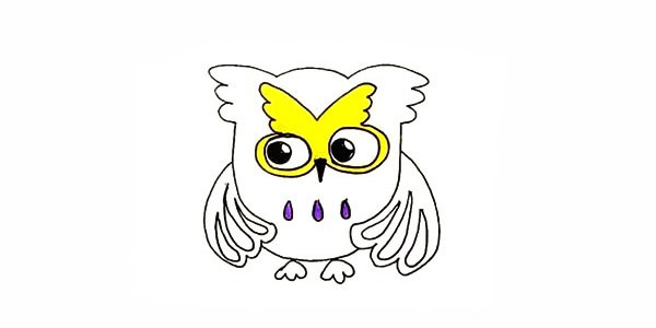 可爱的猫头鹰简笔画