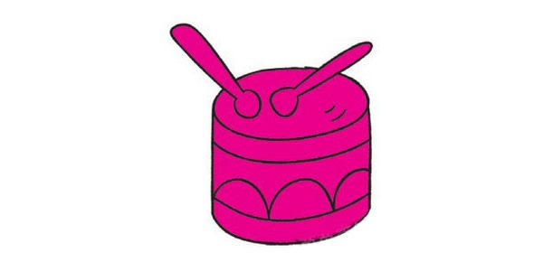 乐器简笔画完成图