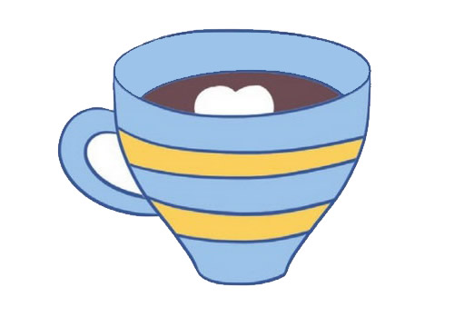 咖啡简笔画图片大全作品三