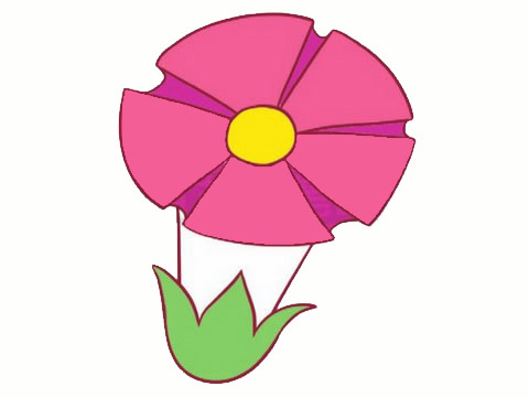 喇叭花简笔画图片大全作品二