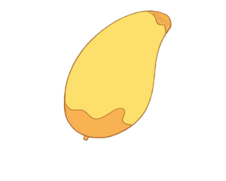 芒果简笔画图片