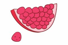 石榴简笔画的画法步骤及图片大全