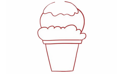冰激凌简笔画图片