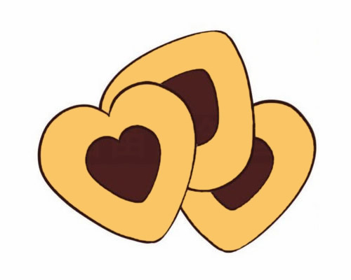 饼干简笔画图片