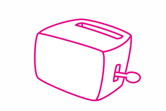 多士炉简笔画图片