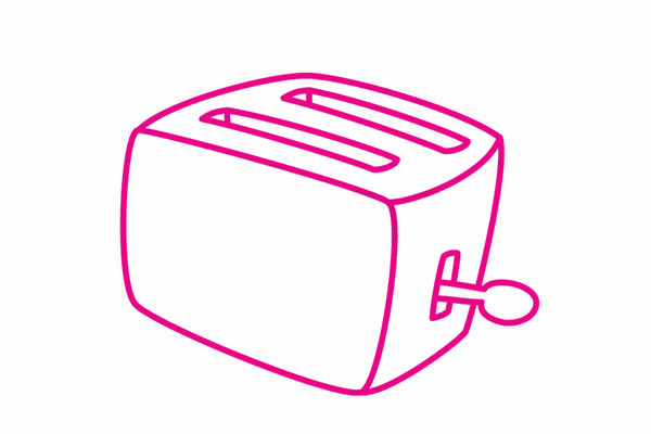 多士炉简笔画图片