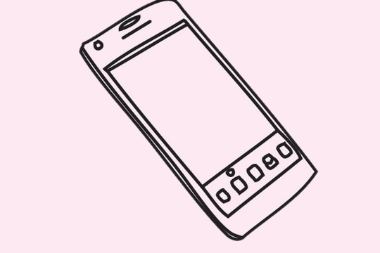 手机简笔画图片
