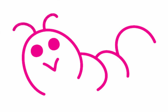 毛毛虫简笔画图片