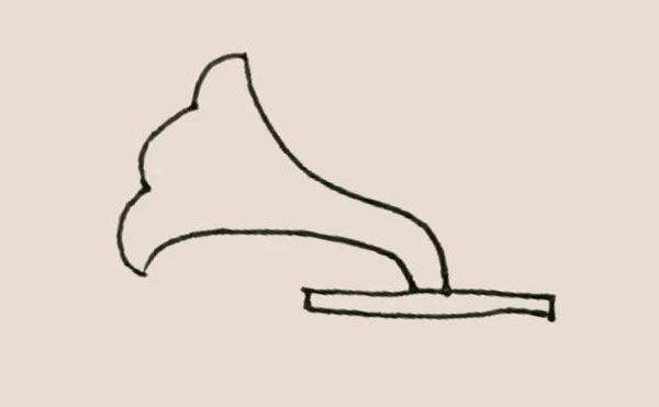 留声机简笔画
