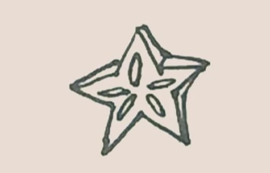 杨桃简笔画图片