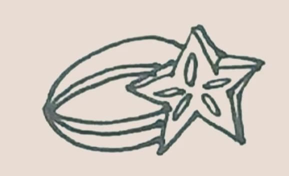 杨桃简笔画图片