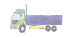 卡车简笔画的画法步骤图