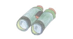 望远镜简笔画的画法步骤图