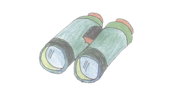 望远镜简笔画完成图