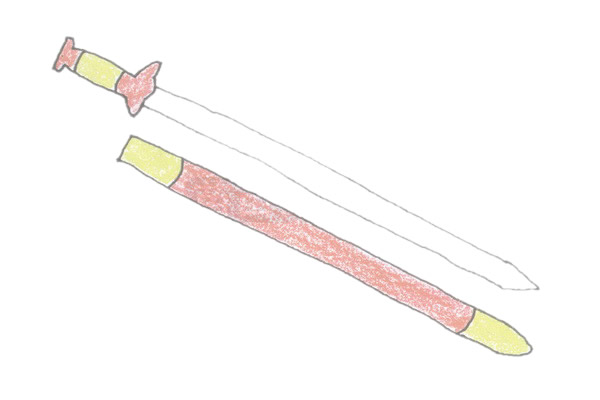 宝剑简笔画图片