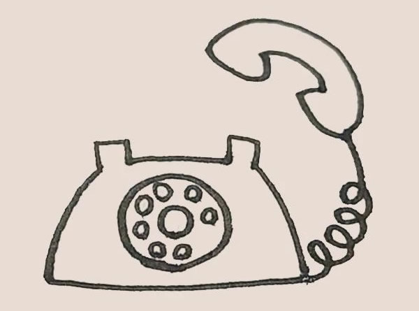 电话简笔画图片