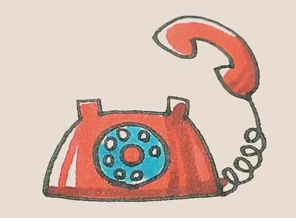 电话简笔画图片
