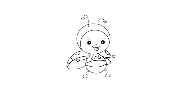 卡通瓢虫简笔画图片
