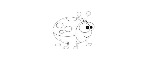 瓢虫简笔画图片