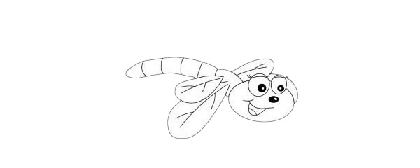 蜻蜓简笔画图片