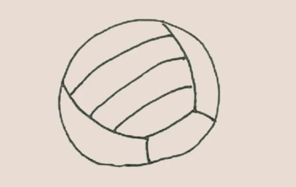 排球简笔画图片