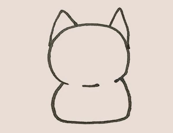 橘猫简笔画图片