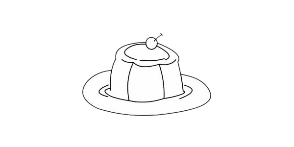 布丁简笔画完成图