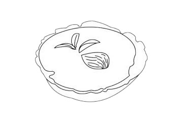 蛋挞简笔画图片