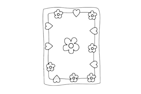 地毯简笔画图片