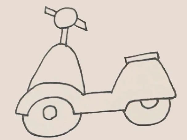 电动车简笔画图片